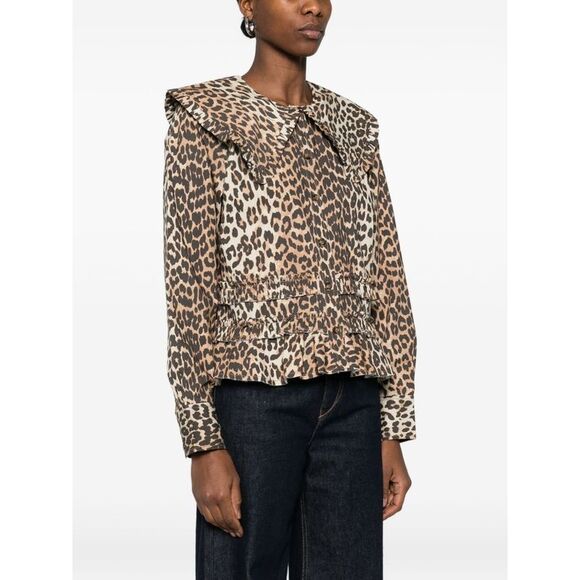 Ganni Women's Shirts Brown - Picture 5 of 5